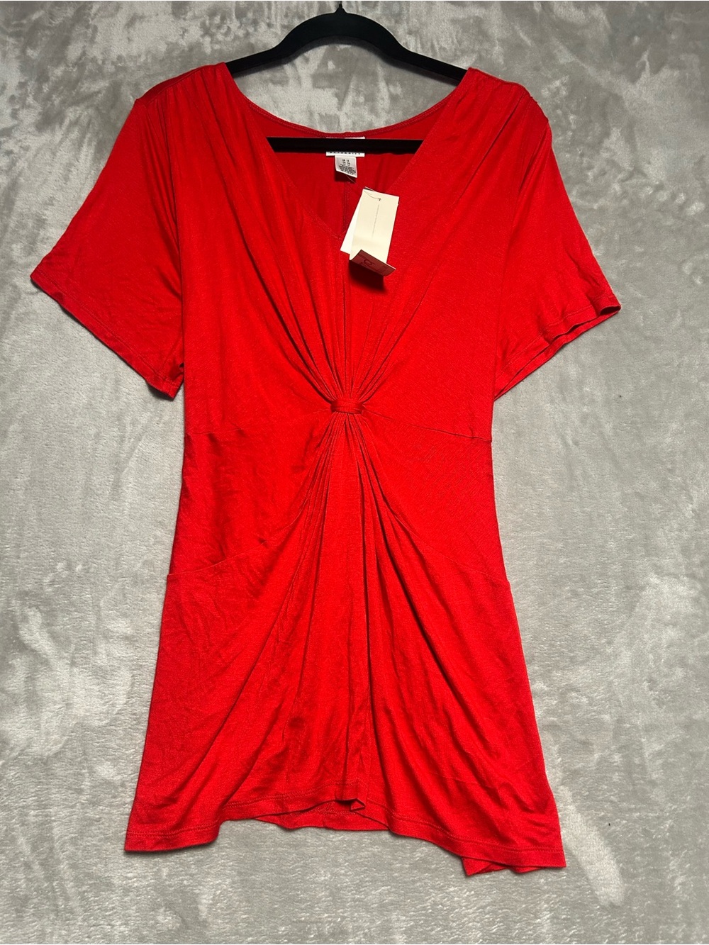 Motherhood Maternity Tie Back Blouse Top Women’s 1X Red